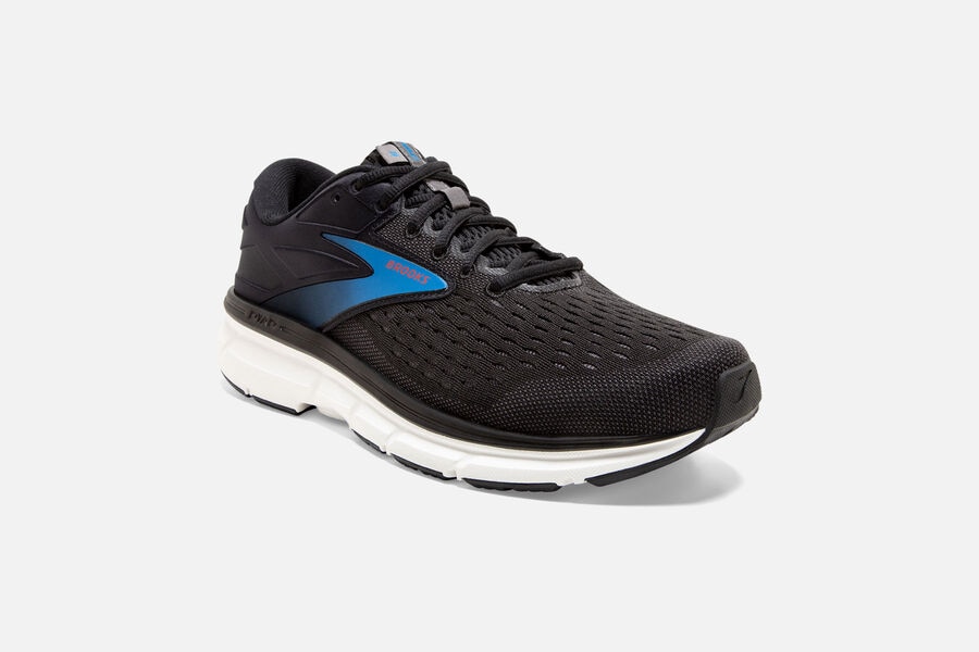 Brooks Running Shoes Mens Black/Blue - Dyad 11 Road - 5439-UHBQS